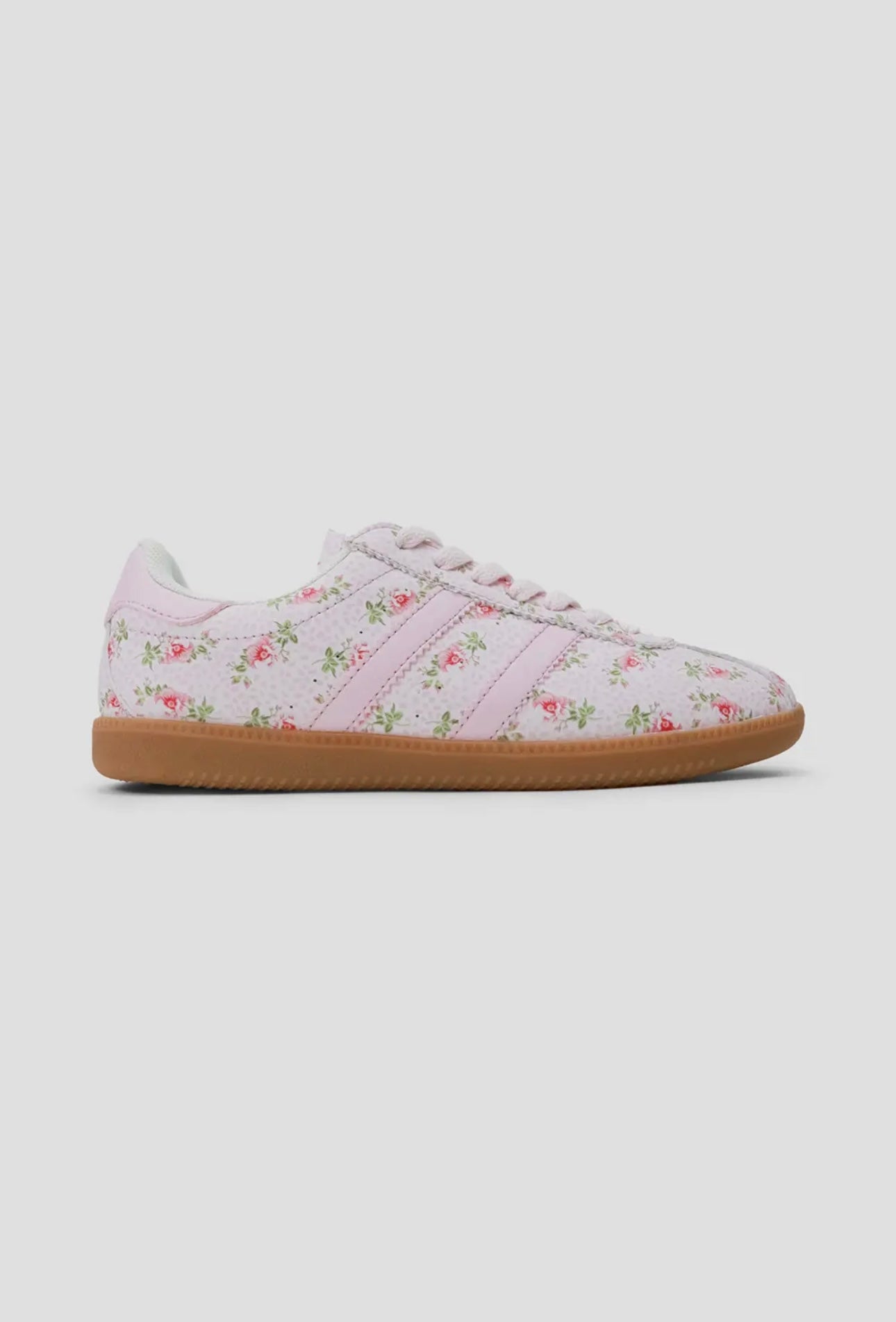 pink coquette floral sneakers